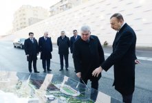 Президент Азербайджана принял участие в открытии подземного автомобильного туннеля (ФОТО)