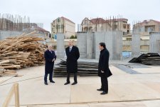 Президент Азербайджана ознакомился с ходом строительства в комплексе мечети в Бинагадинском районе Баку (ФОТО)