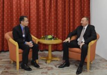 Azerbaijani President meets CEO of International Finance Corporation in Davos