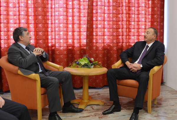 President Ilham Aliyev meets Vice-Chairman and President of GDF SUEZ