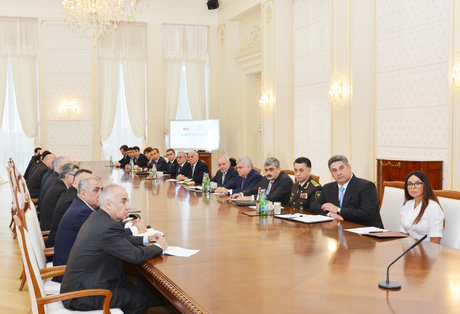 Azerbaijani President chairs first sitting of Organizing Committee of inaugural European Games to take place in Baku in 2015 (PHOTO)