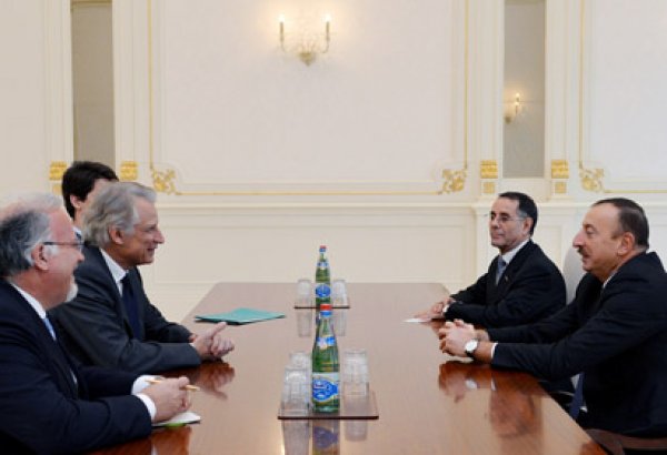 Azerbaijani President receives France's former PM