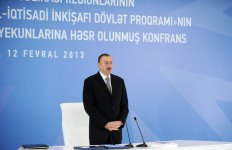 Под председательством Президента Азербайджана прошла конференция в рамках Госпрограммы развития регионов (версия 2) (ФОТО)