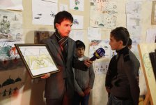 В Товузе прошла выставка-конкурс "Ходжалы глазами детей" (фото)