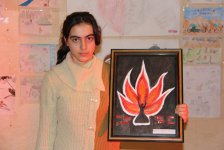 В Товузе прошла выставка-конкурс "Ходжалы глазами детей" (фото)