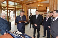 Президент Ильхам Алиев принял участие в открытии первой очереди строящегося в Габалинском районе стрелкового клуба (ФОТО)