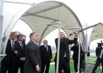 Президент Ильхам Алиев принял участие в открытии первой очереди строящегося в Габалинском районе стрелкового клуба (ФОТО)