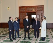 Президент Азербайджана принял участие в открытии новой мечети в городе Габала (ФОТО)