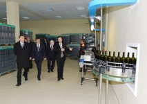 Президент Азербайджана принял участие в открытии завода по переработке винограда в Габале (ФОТО)