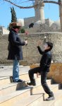 "Каждой женщине - по цветку" – праздничная акция в Ичери Шехер (фото)