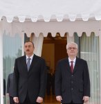 В Хорватии состоялась церемония официальной встречи Президента Азербайджана (ФОТО)