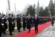 В Хорватии состоялась церемония официальной встречи Президента Азербайджана (ФОТО)