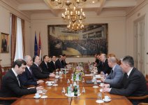 Президент Азербайджана встретился с председателем парламента Хорватии (ФОТО)