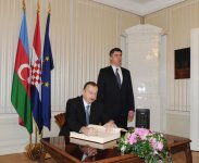 Президент Азербайджана встретился с премьер-министром Хорватии (ФОТО)
