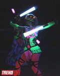 В Баку состоялось неоновое шоу "Эйфория" московской группы FIRE MAGIC SHOW (фотосессия)