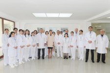 Первая леди Азербайджана ознакомилась с условиями, созданными в Объединенной городской больнице №26 и двух детских садах (версия 2) (ФОТО)