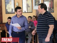 Чемпионы КВН XX века готовятся к концерту в Баку (фотосессия)