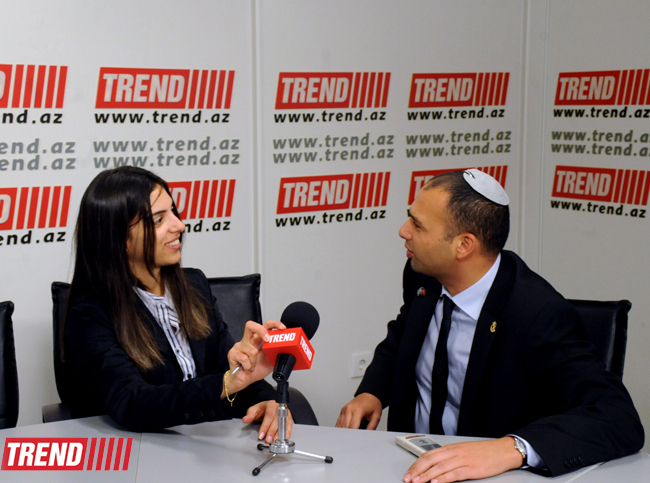Israeli journalists become familiar with Trend news agency’s work (PHOTO)