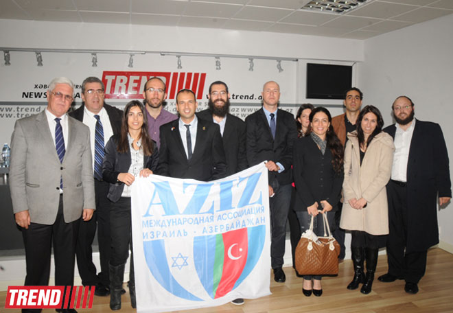 Israeli journalists become familiar with Trend news agency’s work (PHOTO)
