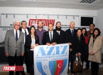 Israeli journalists become familiar with Trend news agency’s work (PHOTO)