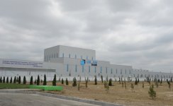 Президент Азербайджана принял участие в открытии завода по производству керамических плит в Гаджигабуле (ФОТО)
