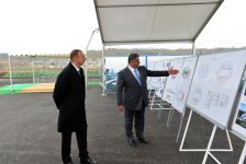 Президент Азербайджана принял участие в церемонии закладки фундамента Дворца водных видов спорта (ФОТО)