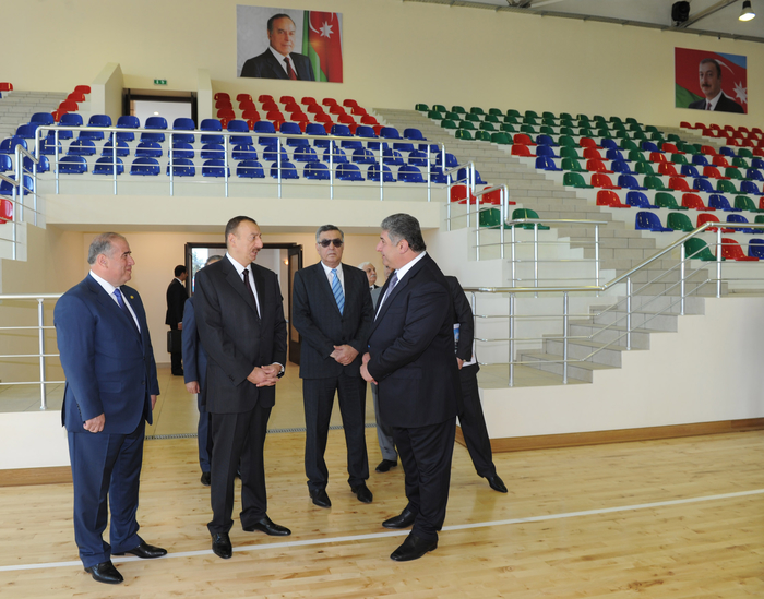 Azerbaijani President opens Qobustan Sports Complex (PHOTO)
