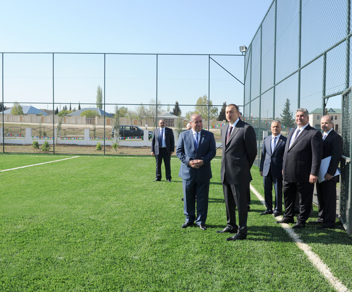 Azerbaijani President opens Qobustan Sports Complex (PHOTO)