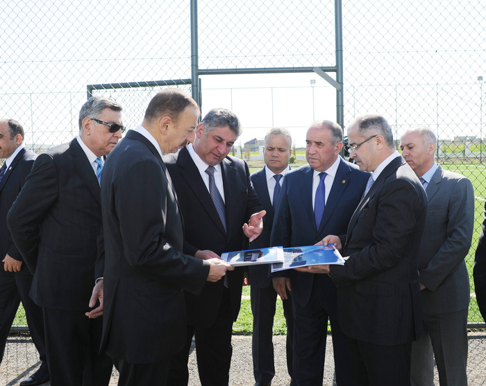 Azerbaijani President opens Qobustan Sports Complex (PHOTO)
