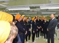 Президент Азербайджана принял участие в открытии текстильного парка Gilan в Сумгайыте (ФОТО)