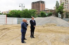 Президент Азербайджана ознакомился с работами, проводимыми в парке Деде Горгуд (ФОТО)
