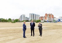 Президент Азербайджана ознакомился с работами, проводимыми в парке Деде Горгуд (ФОТО)
