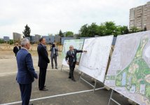 Президент Азербайджана ознакомился с работами, проводимыми в парке Деде Горгуд (ФОТО)