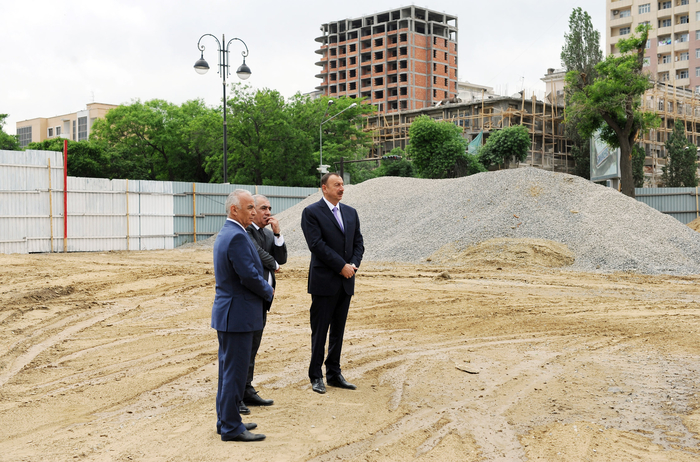 Президент Азербайджана ознакомился с работами, проводимыми в парке Деде Горгуд (ФОТО)