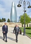 Президент Азербайджана ознакомился с условиями, созданными в Нагорном парке после реконструкции  (ФОТО) (версия 2)