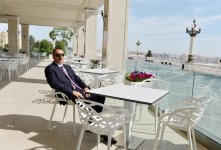 Президент Азербайджана ознакомился с условиями, созданными в Нагорном парке после реконструкции  (ФОТО) (версия 2)