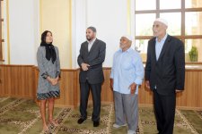 Мехрибан Алиева приняла участие в открытии мечети Имама Рзы после реконструкции в бакинском поселке Бина (версия 2) (ФОТО)