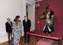 Президент Азербайджана и его супруга приняли участие в открытии нового корпуса Национального музея искусств (ФОТО)