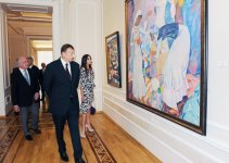 Президент Азербайджана и его супруга приняли участие в открытии нового корпуса Национального музея искусств (ФОТО)
