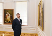 Президент Азербайджана и его супруга приняли участие в открытии нового корпуса Национального музея искусств (ФОТО)