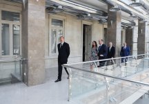 Президент Азербайджана и его супруга приняли участие в открытии нового корпуса Национального музея искусств (ФОТО)