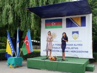 Лейла Алиева приняла участие в церемонии открытия центра для детей и молодежи с ограниченными возможностями зрения в Сараево (ФОТО)