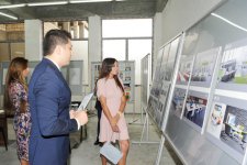Первая леди Азербайджана Мехрибан Алиева ознакомилась с ходом реконструкции здания средней школы номер 23 в Баку (ФОТО)