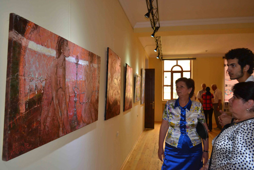 В Саатлы в рамках "Azerbaijan Art Festival-2013" состоялось открытие выставки (фото)