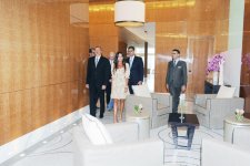 Президент Азербайджана и его супруга приняли участие в открытии в Баку отеля "Fairmont Baku" в комплексе "Flame Towers" (ФОТО)