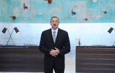 Президент Азербайджана и его супруга приняли участие в открытии в Баку отеля "Fairmont Baku" в комплексе "Flame Towers" (ФОТО)