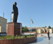 Президент Азербайджана совершает визит в Ширван (ФОТО)
