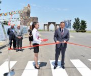 Президент Азербайджана принял участие в открытии реконструированной автодороги  Товуз – Говлар - Агбашлар (ФОТО)
