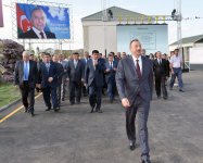 Президент Азербайджана принял участие в церемонии сдачи в эксплуатацию систем водоснабжения и канализации в Агстафе (ФОТО)