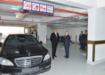Президент Азербайджана принял участие в открытии подземной автостоянки, построенной в центре Баку (ФОТО)